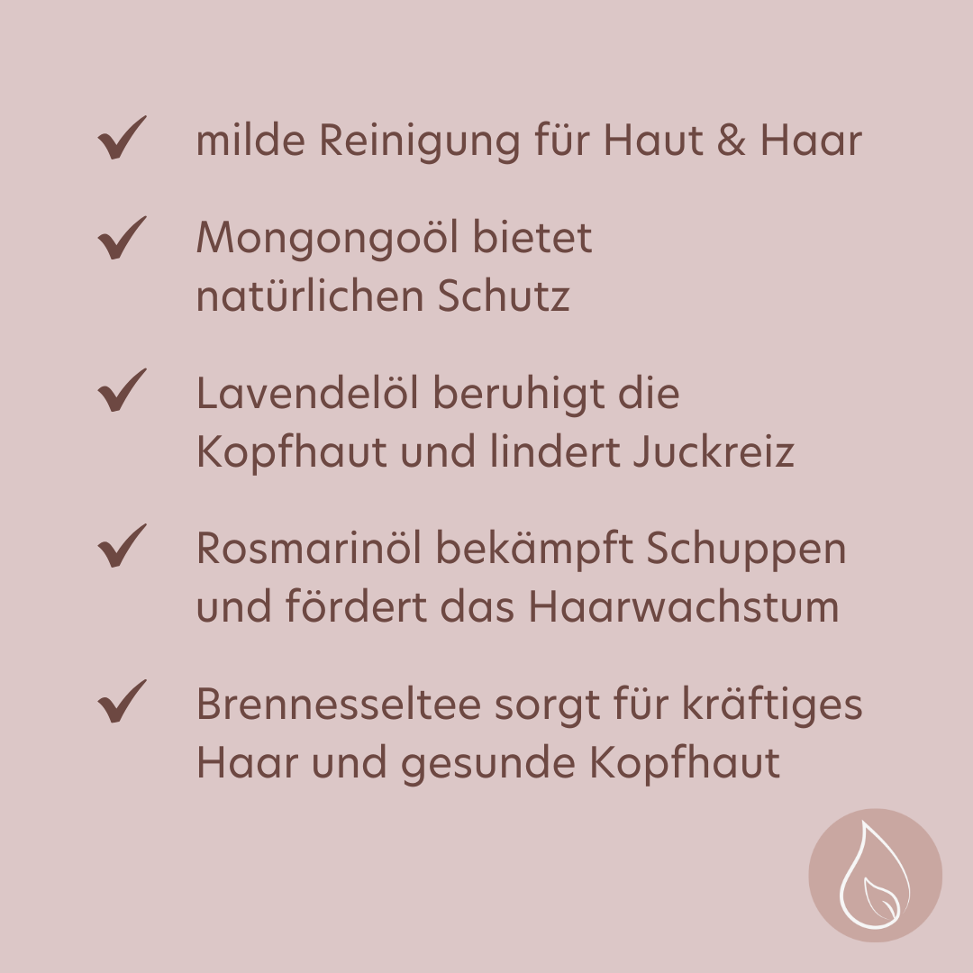 Rosas Haarseife Mongongo - Rosas Naturkosmetik - Haarseife