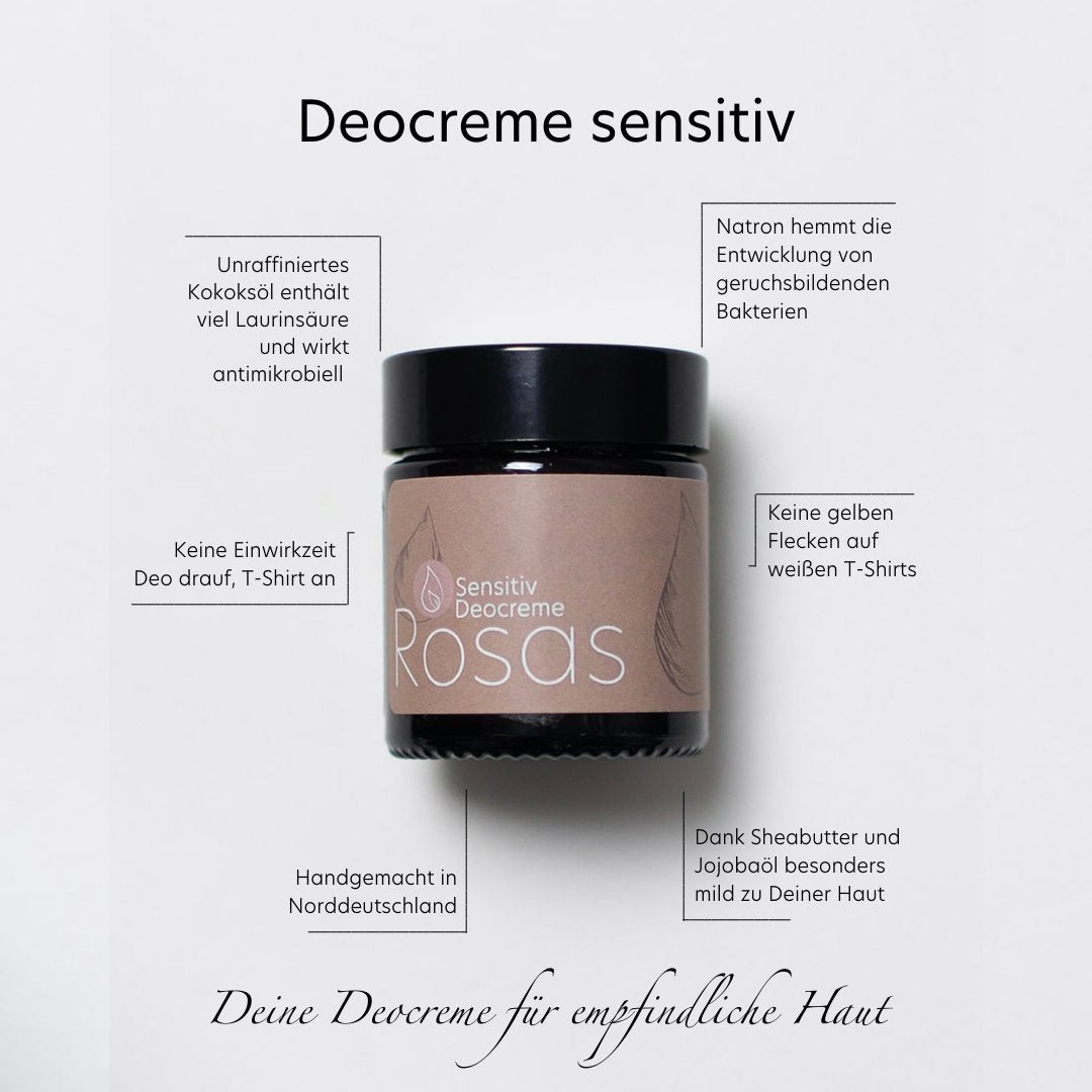 Rosas Deocreme sensitiv - Rosas Naturkosmetik - cruelty free