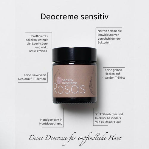 Rosas Deocreme sensitiv - Rosas Naturkosmetik - cruelty free